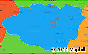 Political Simple Map of Dundgovi