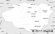 Silver Style Simple Map of Dundgovi