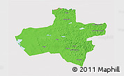 Political 3D Map of Dzavhan, cropped outside