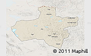 Shaded Relief 3D Map of Dzavhan, lighten
