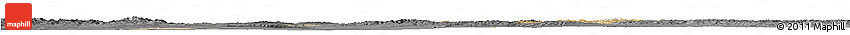 Satellite Horizon Map of Dzavhan, darken, desaturated