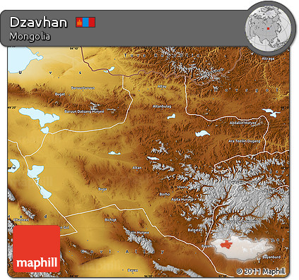 Physical Map of Dzavhan