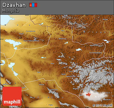 Physical Map of Dzavhan