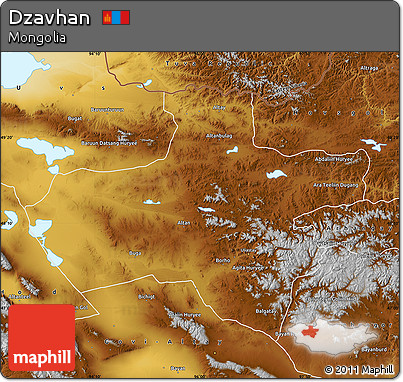 Physical Map of Dzavhan