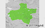 Political Map of Dzavhan, lighten, desaturated
