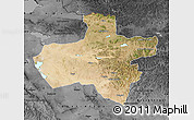 Satellite Map of Dzavhan, darken, desaturated