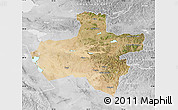 Satellite Map of Dzavhan, lighten, desaturated