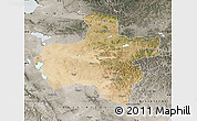 Satellite Map of Dzavhan, semi-desaturated