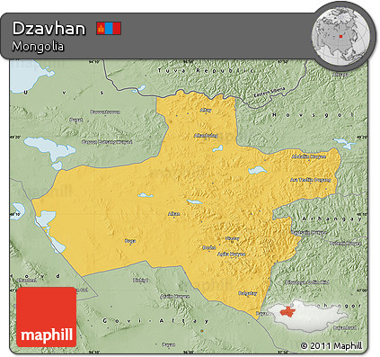 Savanna Style Map of Dzavhan