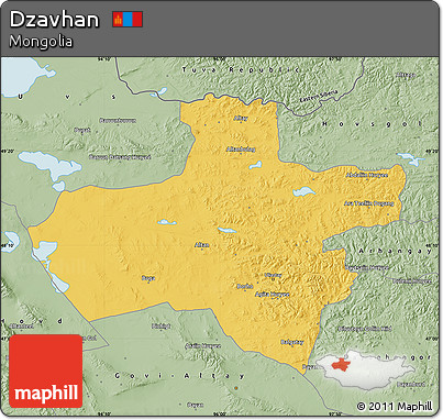 Savanna Style Map of Dzavhan