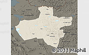 Shaded Relief Map of Dzavhan, darken