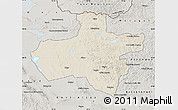 Shaded Relief Map of Dzavhan, semi-desaturated