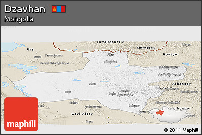 Classic Style Panoramic Map of Dzavhan