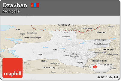 Classic Style Panoramic Map of Dzavhan