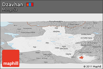 Gray Panoramic Map of Dzavhan