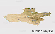 Satellite Panoramic Map of Dzavhan, cropped outside