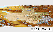 Satellite Panoramic Map of Dzavhan, physical outside