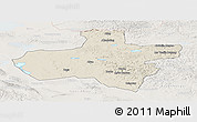 Shaded Relief Panoramic Map of Dzavhan, lighten