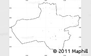 Blank Simple Map of Dzavhan, cropped outside, no labels