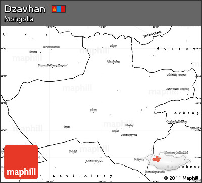 Blank Simple Map of Dzavhan