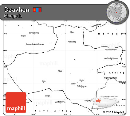 Blank Simple Map of Dzavhan