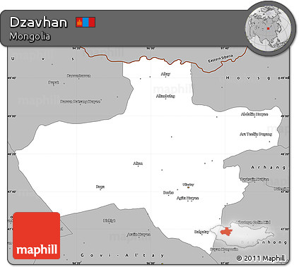Gray Simple Map of Dzavhan