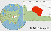 Savanna Style Location Map of Govi-Altay, highlighted country