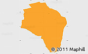 Political Simple Map of Govi-Altay, single color outside