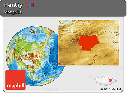 Physical Location Map of Hentiy
