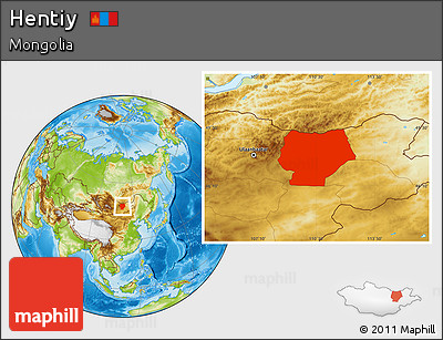 Physical Location Map of Hentiy
