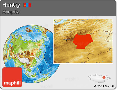 Physical Location Map of Hentiy