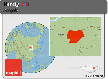 Savanna Style Location Map of Hentiy