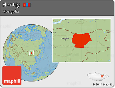 Savanna Style Location Map of Hentiy