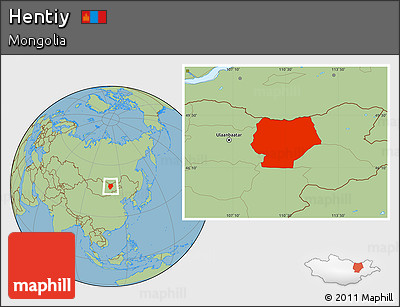 Savanna Style Location Map of Hentiy