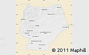Classic Style Map of Hentiy, single color outside