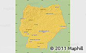 Savanna Style Map of Hentiy, single color outside