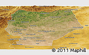 Satellite Panoramic Map of Hentiy, physical outside