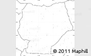 Blank Simple Map of Hentiy, no labels