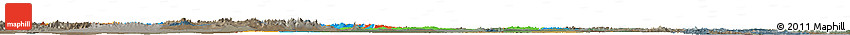 Political Horizon Map of Mongolia, darken, semi-desaturated