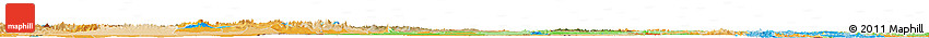 Satellite Horizon Map of Mongolia, political outside