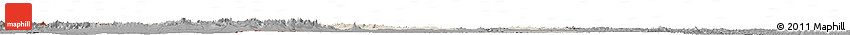 Shaded Relief Horizon Map of Mongolia, darken, desaturated