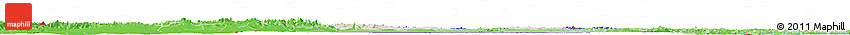 Shaded Relief Horizon Map of Mongolia, political shades outside