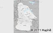 Gray 3D Map of Hovd