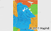 Political 3D Map of Hovd