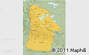Savanna Style 3D Map of Hovd