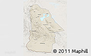 Shaded Relief 3D Map of Hovd, lighten