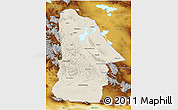 Shaded Relief 3D Map of Hovd, physical outside