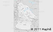 Silver Style 3D Map of Hovd