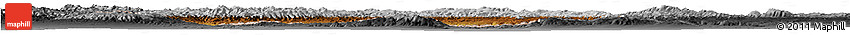 Physical Horizon Map of Hovd, darken, desaturated