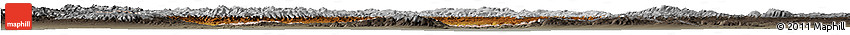 Physical Horizon Map of Hovd, darken, semi-desaturated